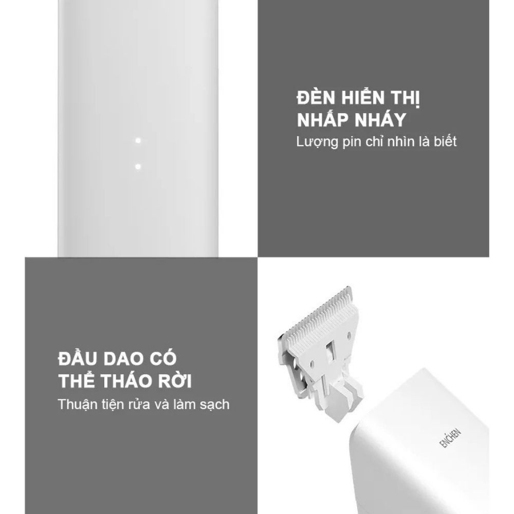 Tông đơ cắt tóc Xiaomi Enchen Boost cho gia đình và salon chuyên nghiệp, Tặng kèm quà hấp dẫn