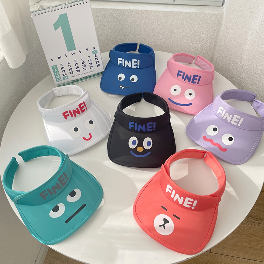 Mũ chống nắng chống tia cực tím hở chóp họa tiết hoạt hình dễ thương phong cách Hàn Quốc thời trang mùa hè cho nữ