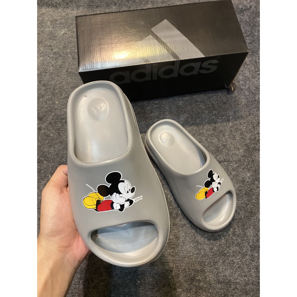 Dép adidas yz slide xám chuột