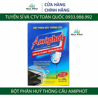 Bột Phân Huỷ Thông Cầu Amiphot 220g Gia Phú