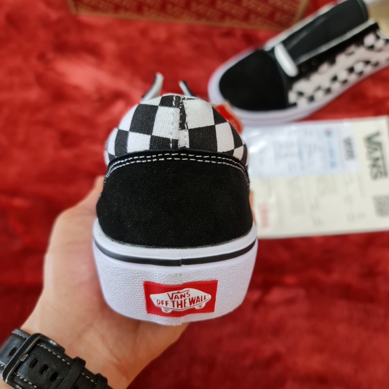 Giày Vans Old Skool Caro Đen Trắng // Vans Old Skool Checkerboard Black White