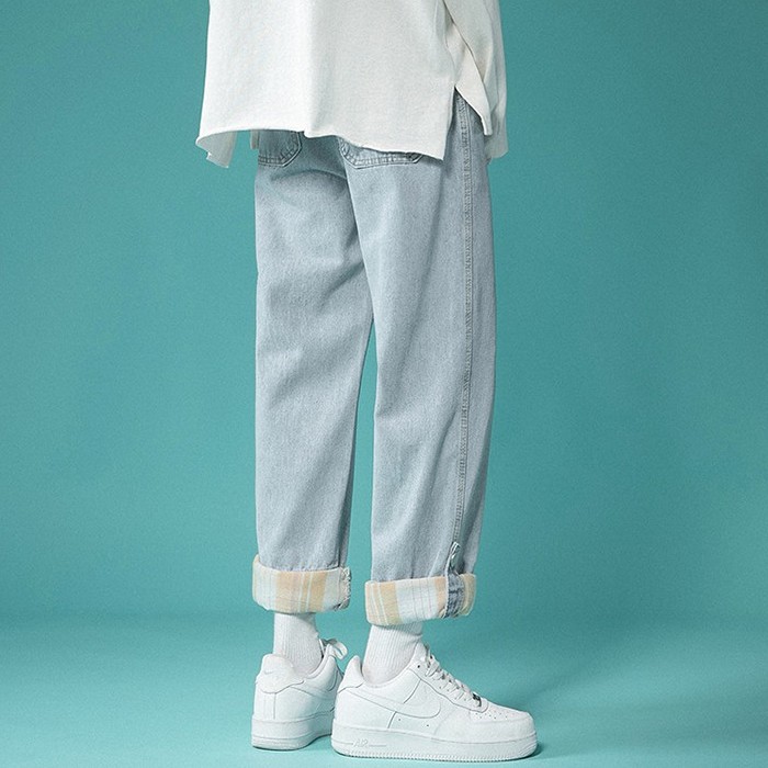 Quần Baggy Jean Nam Nữ Chất Bò Cao Cấp Ống Rộng Suông Họa tiết Cực Chất QJ02 | BigBuy360 - bigbuy360.vn