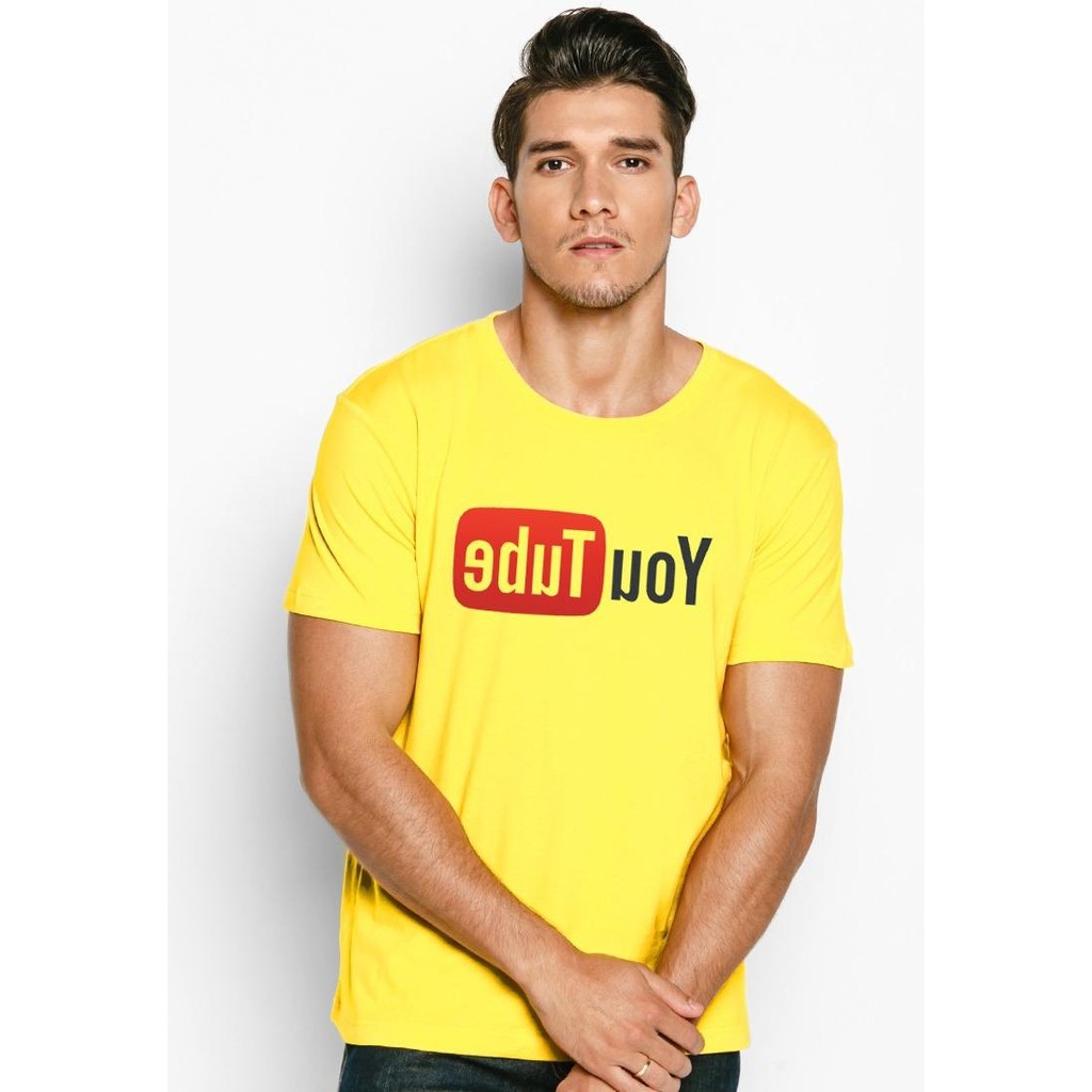 Áo thun nam GẤU 194 Youtube cổ tròn tay ngắn vải coton co dãn, dày dặn, form regular fit