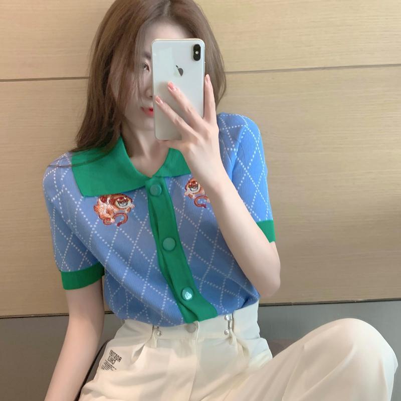 Áo Cardigan Tay Ngắn Dáng Ôm Thêu Họa Tiết Kim Cương Thời Trang Cho Nữ