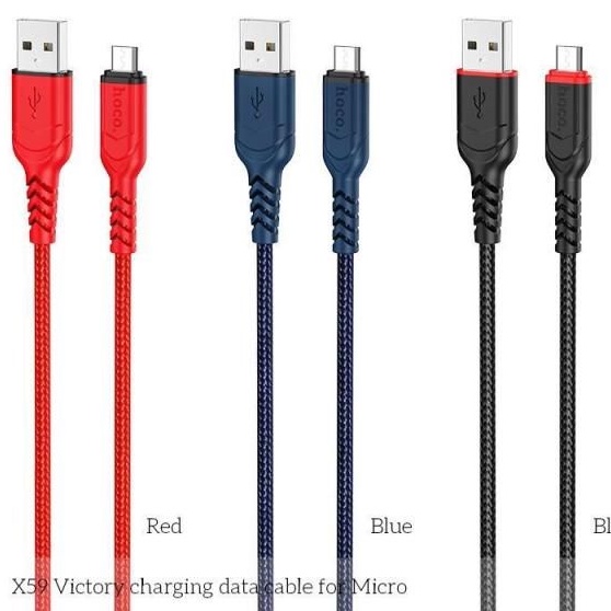 Dây Sạc Nhanh X59 Dây Dù, Chống Đứt Cáp Sạc Nhanh 2.4A/3A Hỗ Trợ Truyền Dữ Liệu Cho Tất Cả Các Dòng Điện Thoại