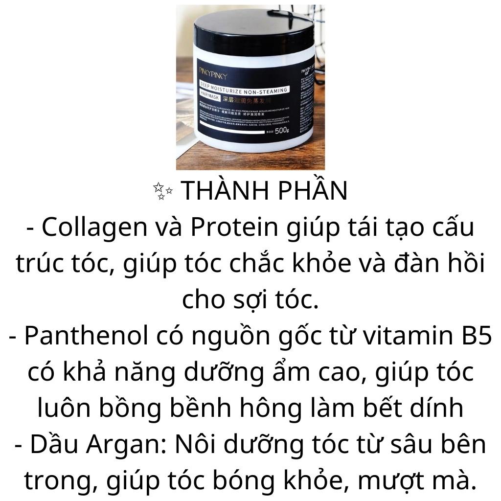 Kem Ủ Tóc Pinky Pinky Dưỡng Tóc Siêu Mềm Mượt Nội Địa Trung Phục Hồi Tóc Hư Tổn Ủ Tóc Collagen Mặt Nạ Hấp Dầu SHOP 9999