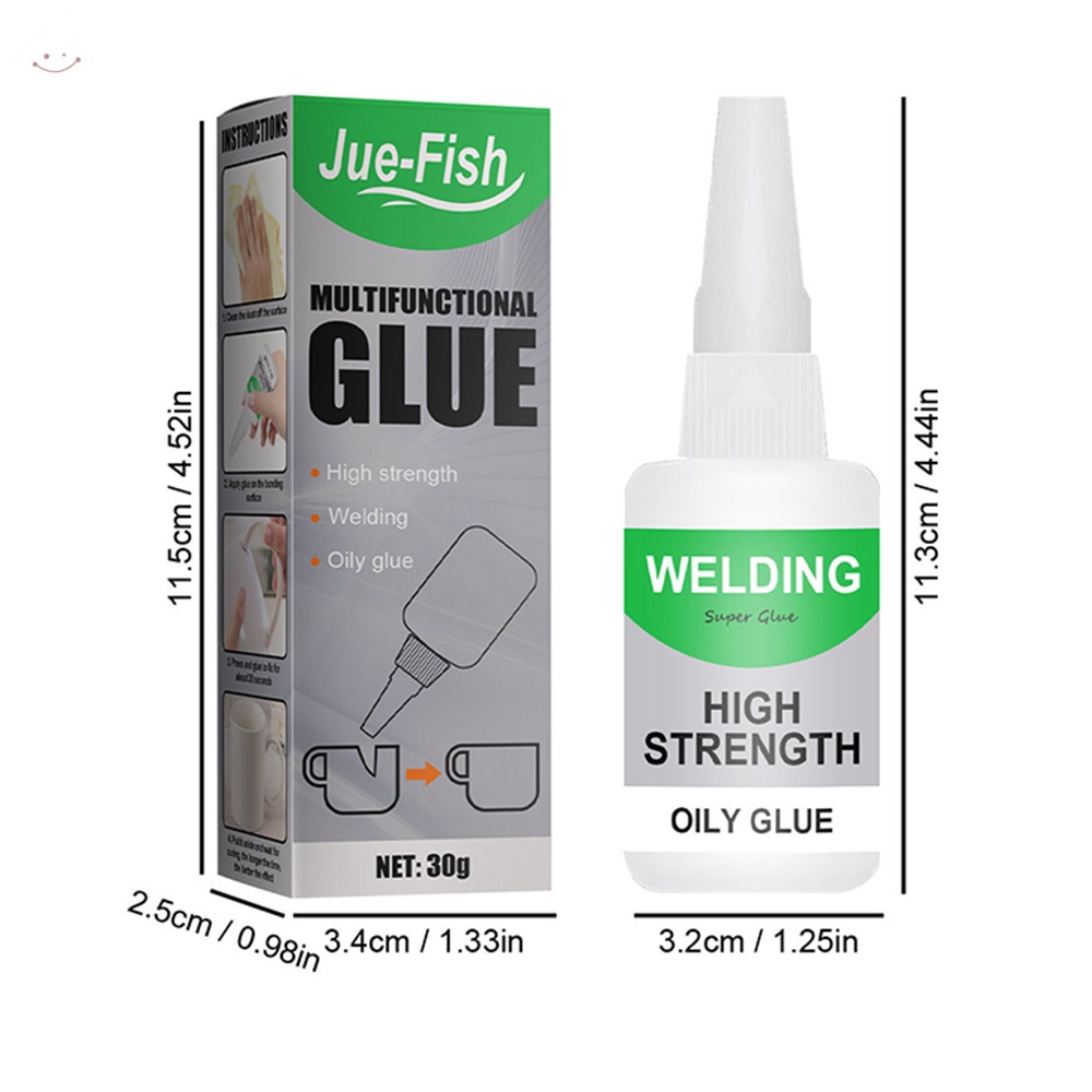 Keo Dán Nhựa PVC Siêu Dính Mạnh Chống Thấm Nước 30 / 50g Thông Dụng Cho Vật Liệu Resin / Kính / Kim Loại / Gốm