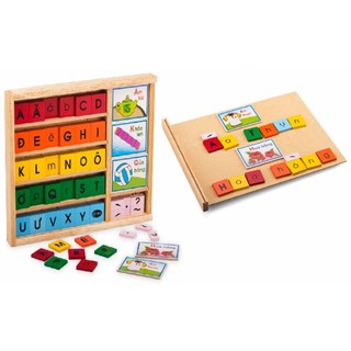 Đồ chơi gỗ - Bộ học vần cho bé chính hãng Winwintoys 60312