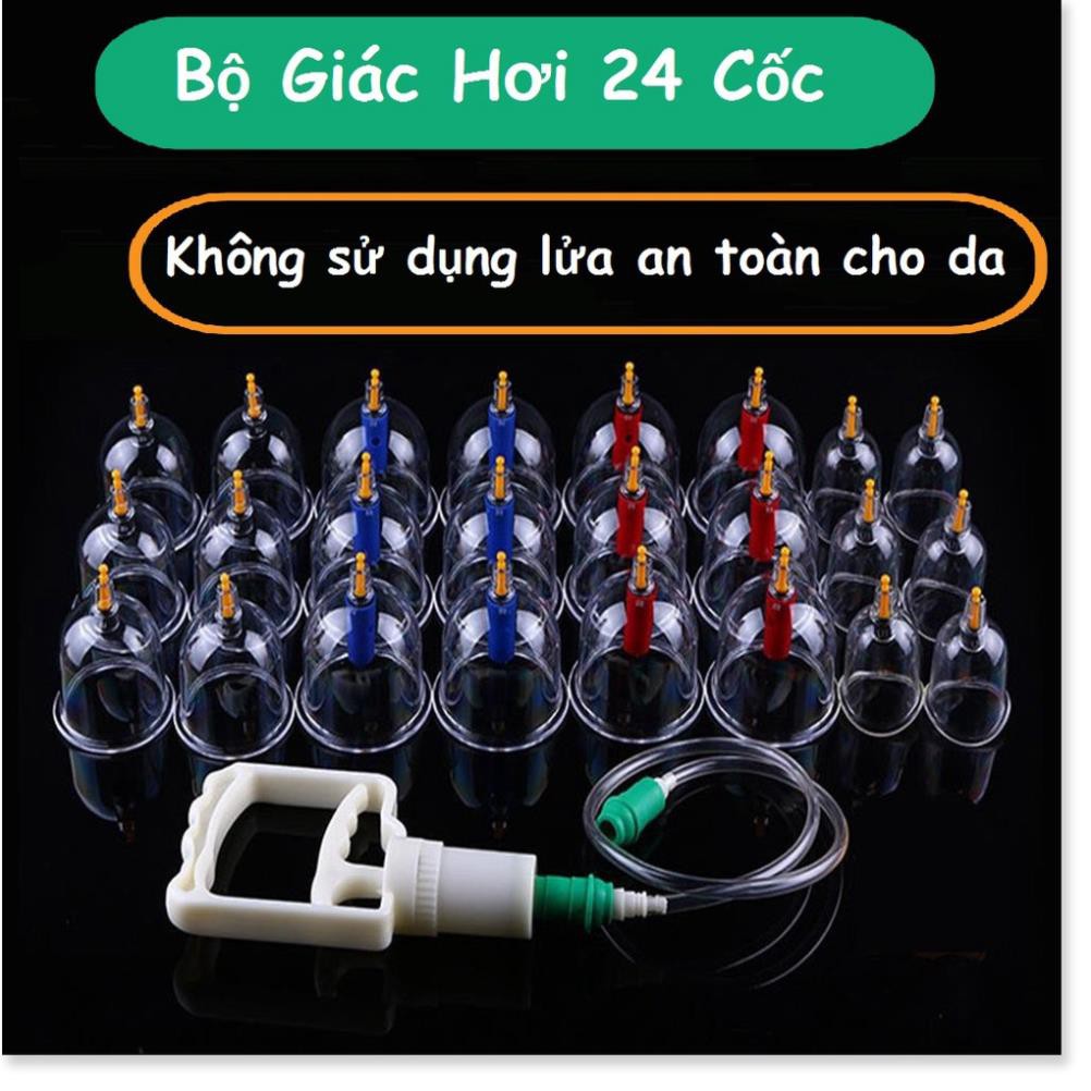 ⭐ Giá rẻ hủy diệt ⭐  Bộ giác hơi 24 phụ kiện loại chân không, không dùng lửa ⭐ Freeship ⭐ Bảo hành 1 đổi 1 ..