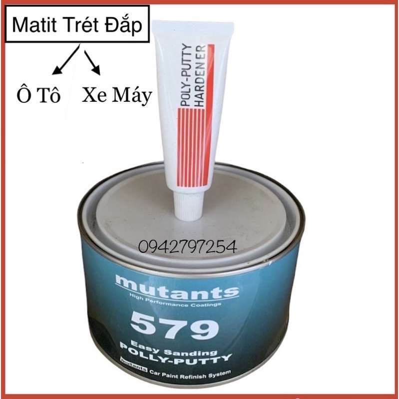 Bả matit ô tô,xe máy Mutants 579 (1kg)