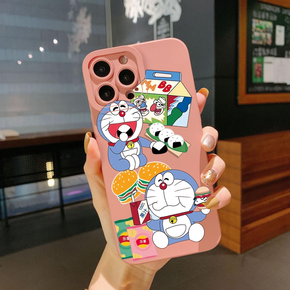 Ốp Điện Thoại Cạnh Vuông In Hình Doraemon Cho Samsung Galaxy A33 A53 A73 5G A32 A52S A72 A31 A41 A71