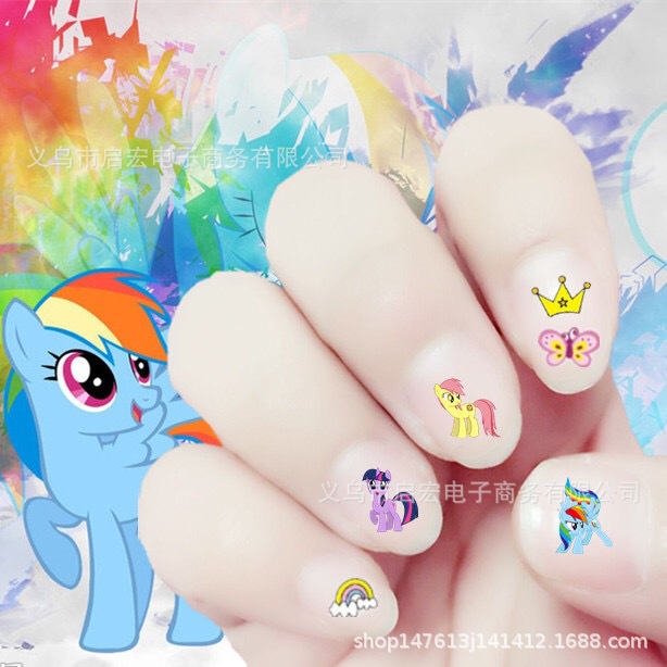 Sticker Dán Móng 3D Cho Bé Gái, Dán Móng Tay Cho Bé,  Họa Tiết Hoạt Hình Mẫu Mới Đáng Yêu Sinh Động