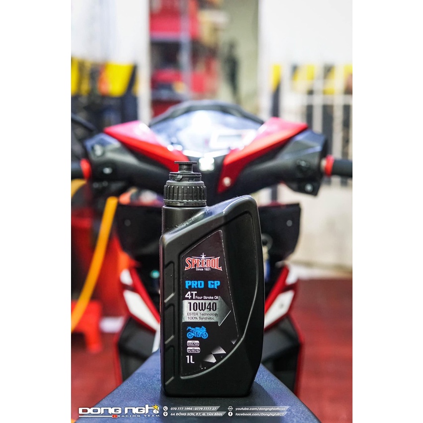 Nhớt full tổng hợp dành cho xe máy Speedol Pro GP 4T 10W40
