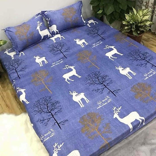 Bo ga gối cotton poly Emmibedding Store hươu xanh