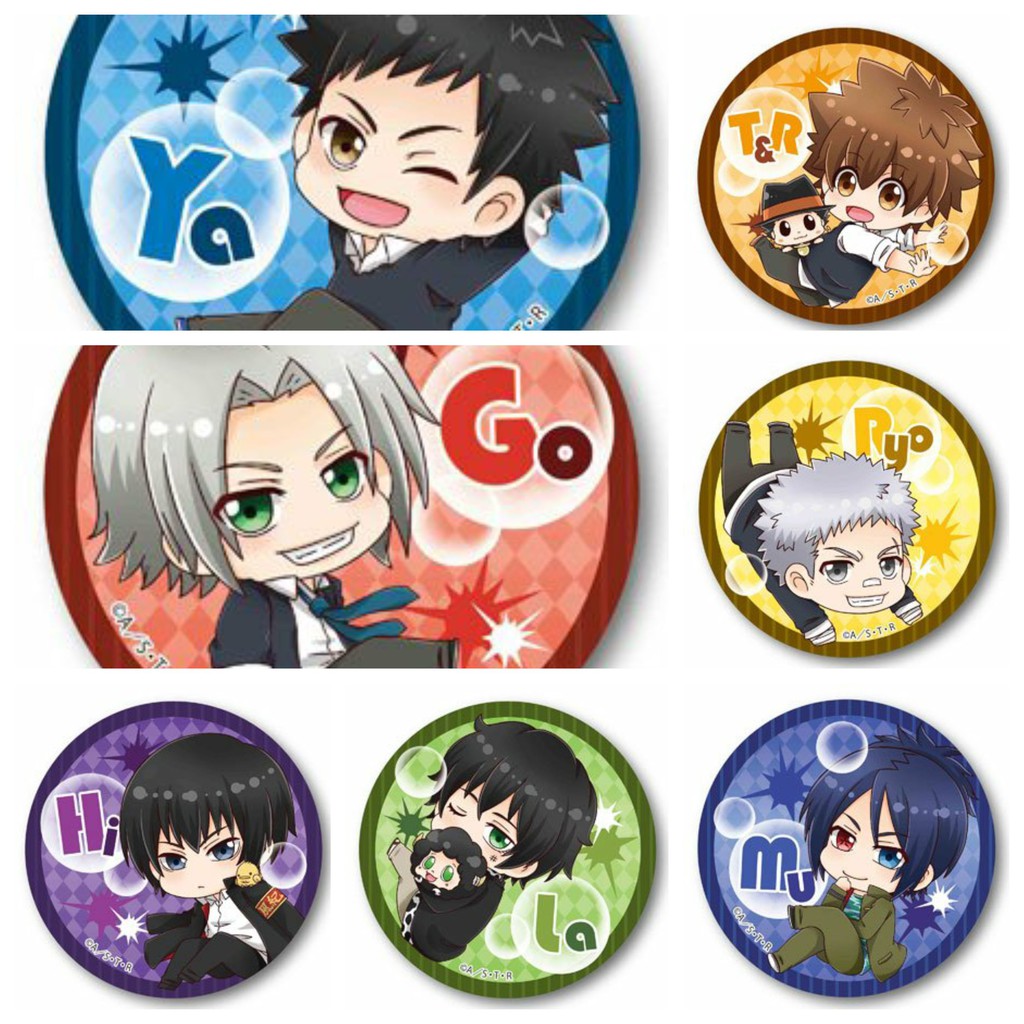 Huy hiệu cài áo IN HÌNH Katekyo Hitman Reborn! Gia sư hitman Reborn! anime chibi dễ thương tiện lợi mẫu 1