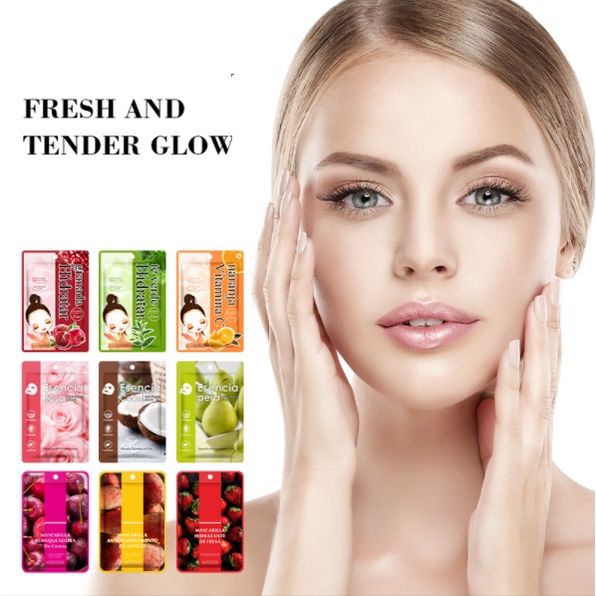 Mặt Nạ MOIKA 9 vị trái cây Dưỡng Trắng Da Mụn Cấp Ẩm Thải Độc Chống Lão Hóa