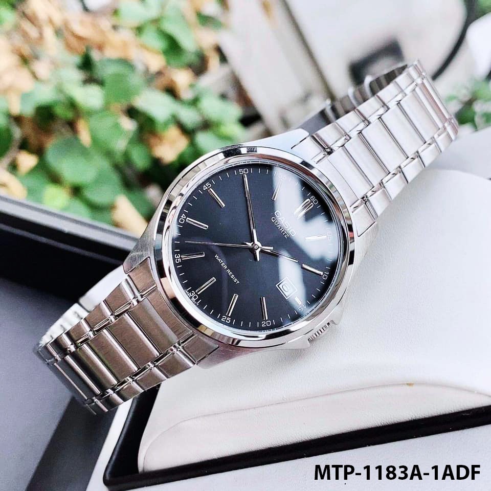 Đồng hồ nam dây da Casio chính hãng Anh Khuê MTP-1183 (7 màu sắc) MTP-1183A, MTP-118