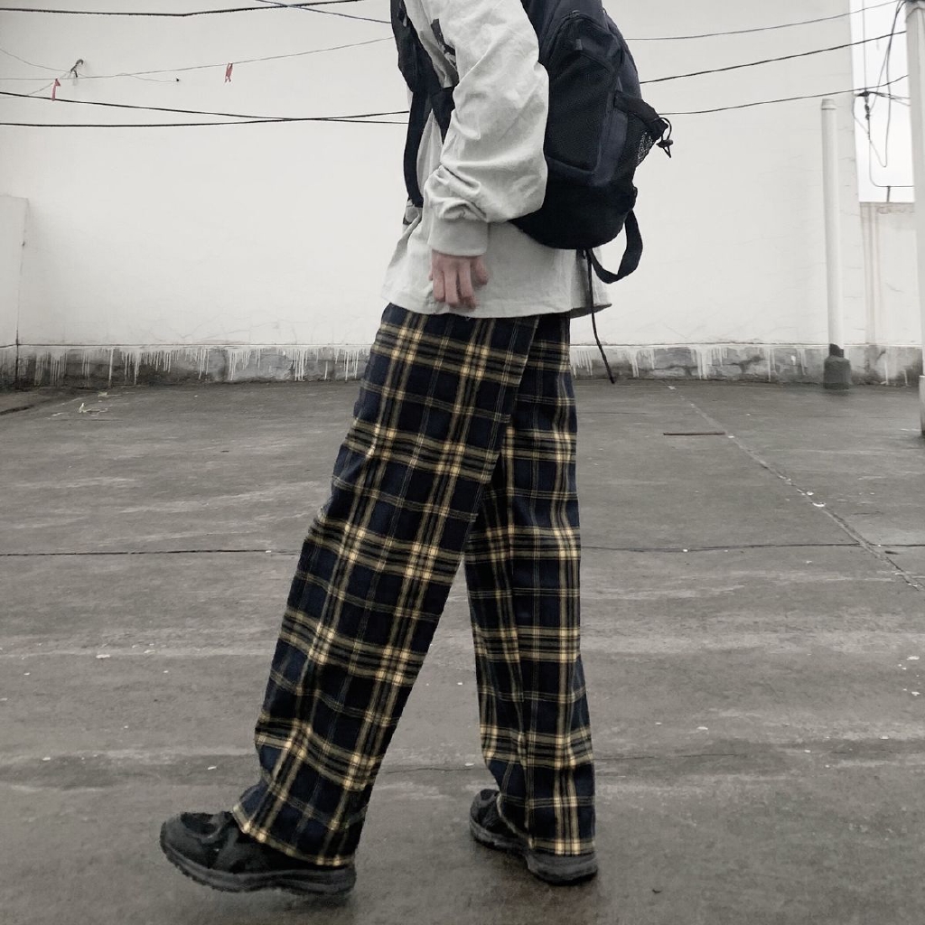 Quần Dài Ống Rộng Sọc Ca Rô Thời Trang Vintage 228818 | BigBuy360 - bigbuy360.vn