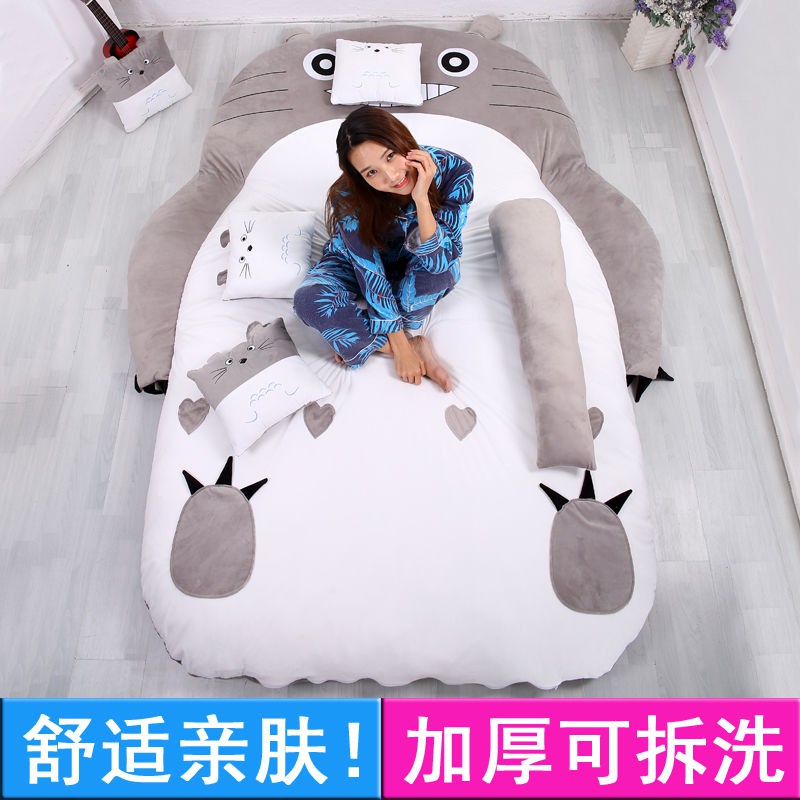 mẫu mới năm 2021✹﹍⊕Rồng mèo lười giường sofa hoạt hình dễ thương nệm tatami gấp phòng ngủ đơn đôi sàn dày