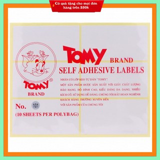 Giấy decal in mã vạch Tomy A5 ( MÃ 99, 100, 101, 102, 103, 104, 105, 106, 107, 108, 109, 110, 111, 112, 113, 114, 115)