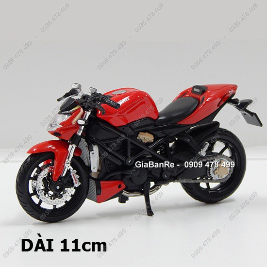 XE MÔ HÌNH 1:18 MOTO DUCATI STREET FIGHTER S - MAISTO - 8794