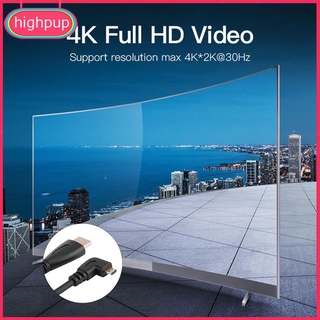 Dây cáp góc phải chuyển đổi đầu micro hdmi sang hdmi 90 độ