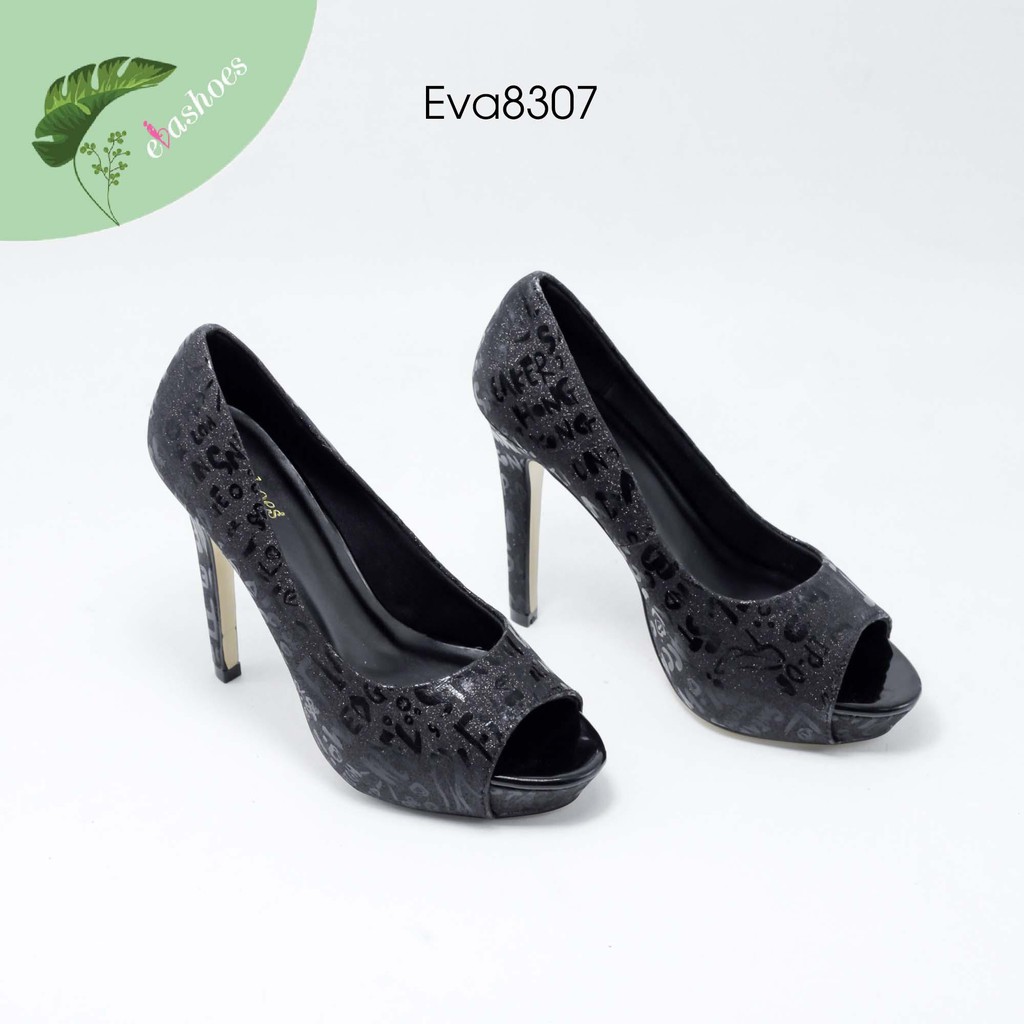 Giày Cao Gót Nữ Ánh Kim Đúp Đế 11Cm Evashoes - EVA8307