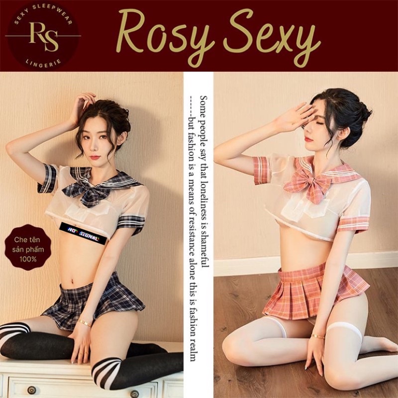Cosplay học sinh sexy chất vải thô caro mềm phong cách hiện đại CP207