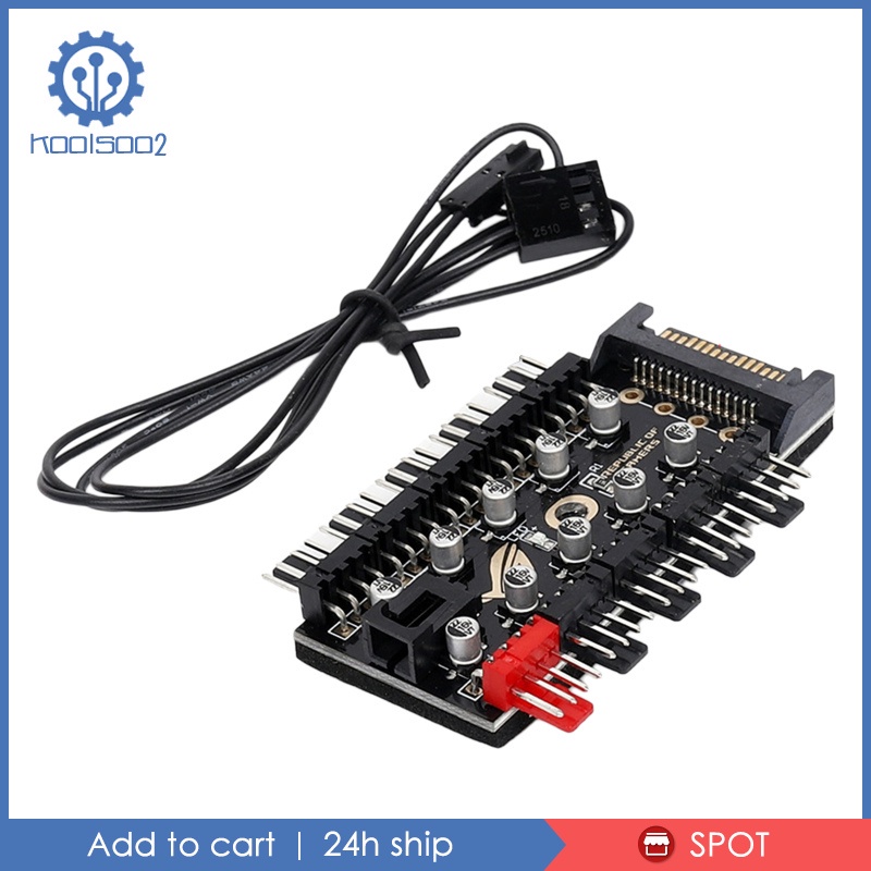 Bộ Chia Cổng Quạt Tản Nhiệt 1 Sang 10 Pin 4 Pin 12v Sata Power 4d