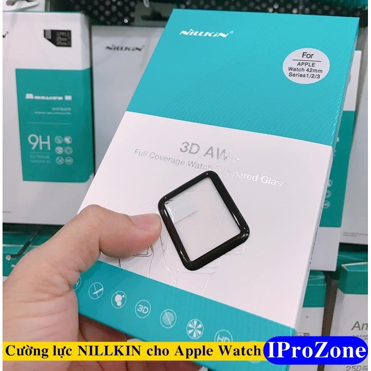 Dán cường lực chính hãng Nillkin 3D AW+ cho Apple watch Size 38 , 40 ,42 ,44