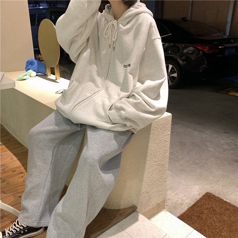 Áo khoác thể thao Áo Hoodie Lông Cừu Dài Tay Phong Cách Hàn Quốc Thời Trang Mùa Thu Mới 2022 TTj184