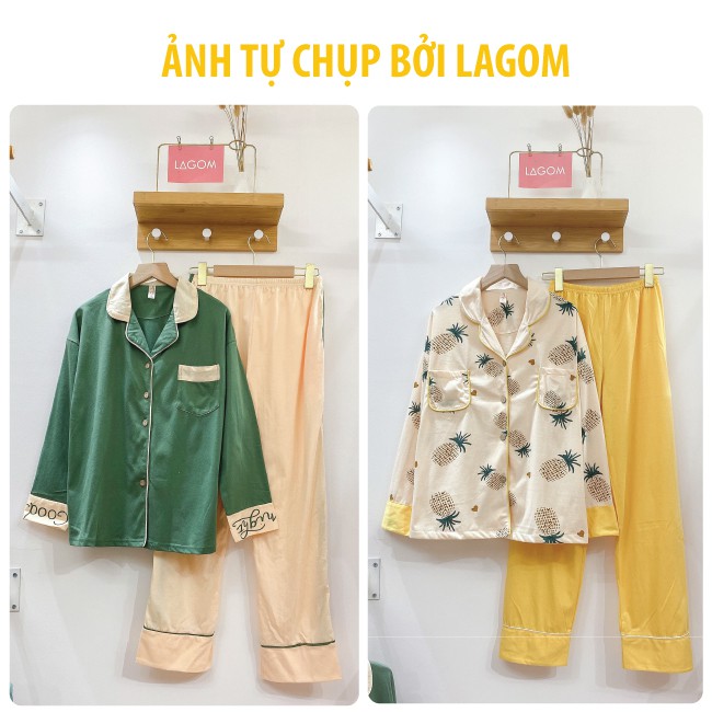 [50 MẪU] Đồ Bộ Pijama Nữ Dài Tay Cotton 100% Chất Đẹp (Video + Ảnh Thật)