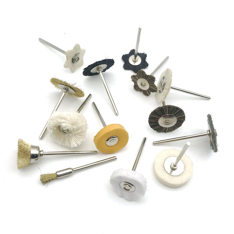 Set 14 cọ đánh bóng dạng bánh xe xoay thân 2.35mm HP chuyên dụng cho nha khoa