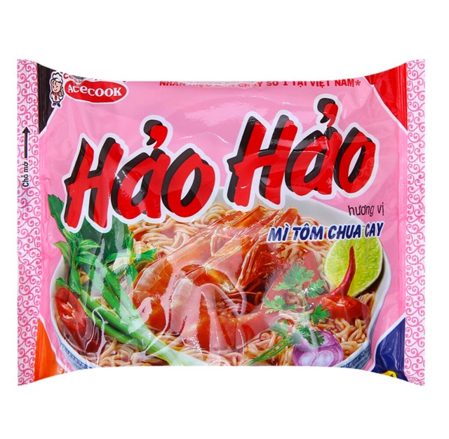 1 GÓI MÌ HẢO HẢO ACECOOK 75G ĐỦ VỊ