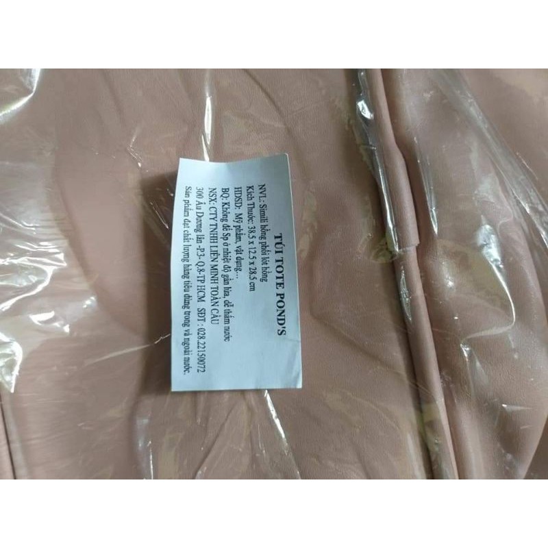 Túi TOTE  quà tặng từ POND'S màu hồng