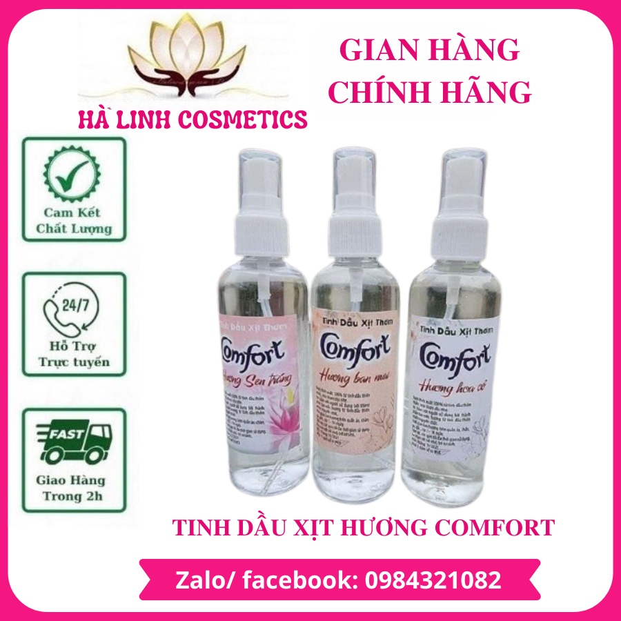 Tinh dầu Chai xịt hương Comfort 100ml cho quần áo ngát hương thơm cả ngày