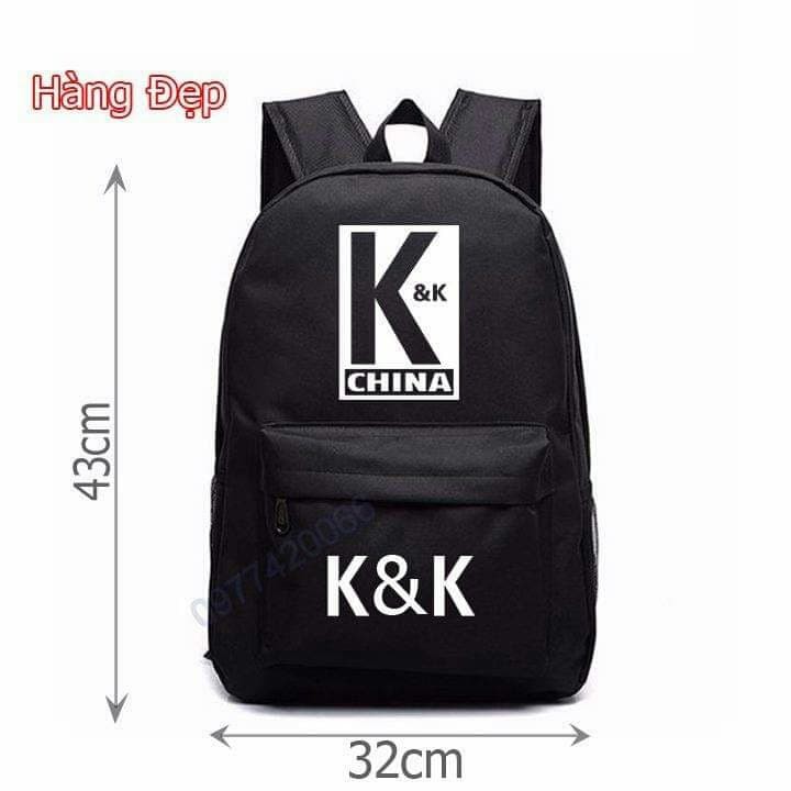 Balo K&K CHINA phim ngôn tình cá mực hầm mật, balo CLB K&K in theo yêu cầu