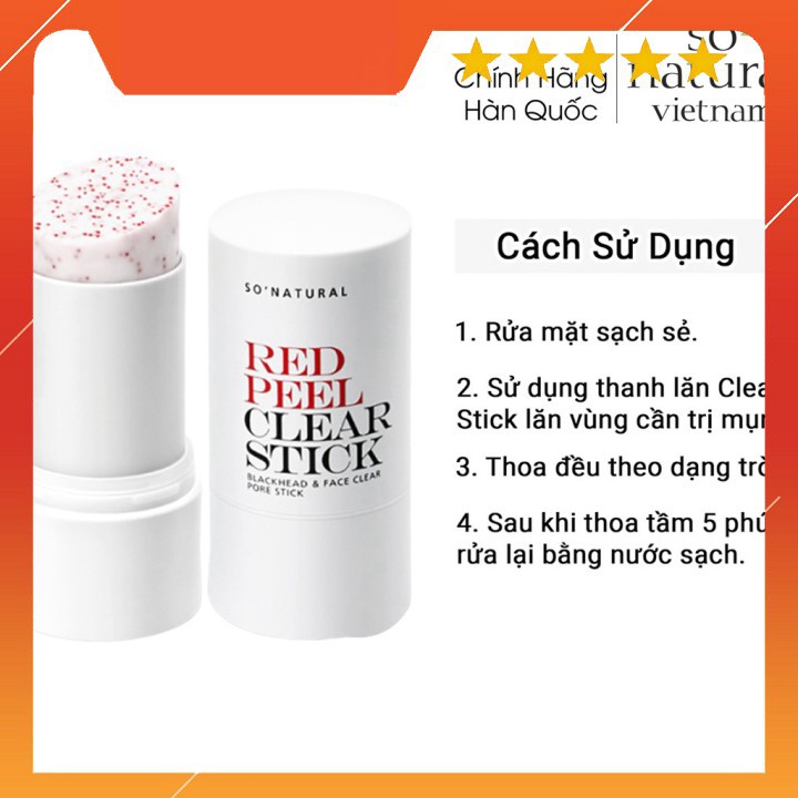 Sáp Trị Mụn Đầu Đen Red Peel Clear Stick | Nhập Khẩu Chính Hãng Hàn Quốc