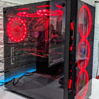 Thùng pc cao cấp i3 9100f + rx570 4gb