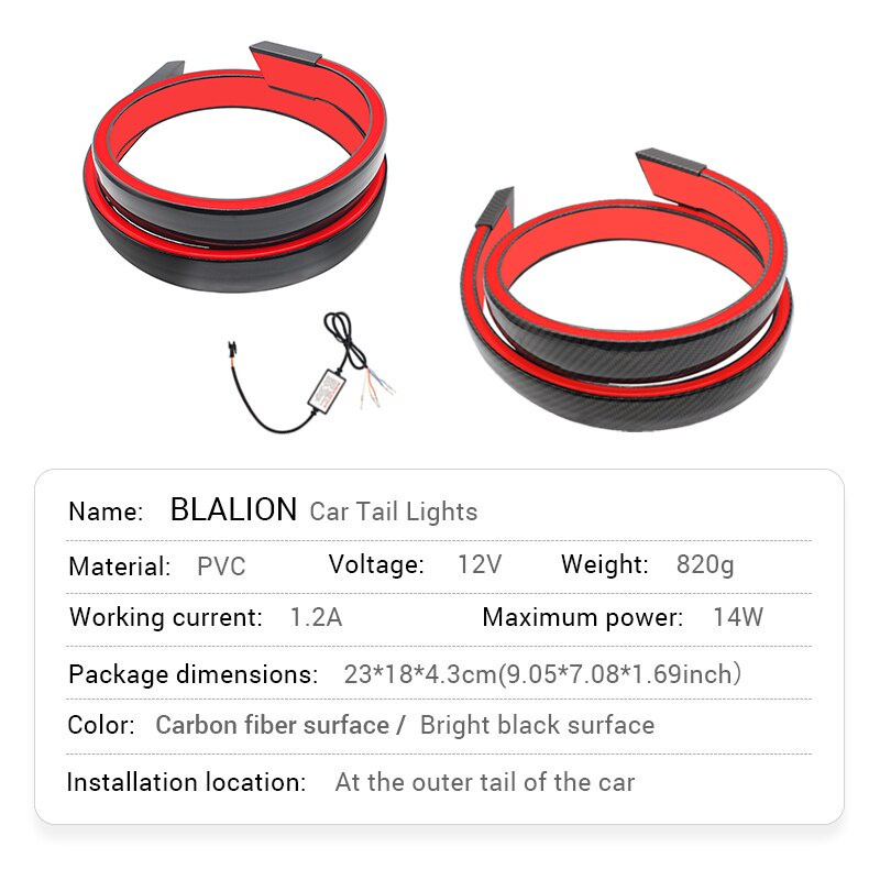 Dây đèn LED SEAMETAL 12V nhấp nháy báo hiệu khẩn cấp an toàn gắn phanh/ cốp sau xe hơi