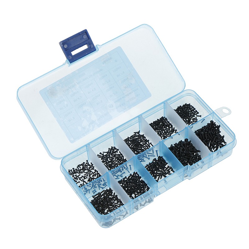 Set 1000 Ốc Vít Đầu Tròn micro M1 M1.2 M1.4 M1.7
