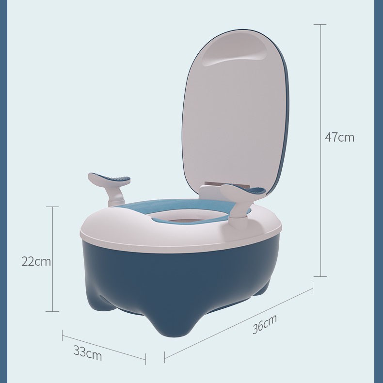 Bô cho bé đi vệ sinh hình chim cánh cụt (kèm cọ) mới nhất 2020