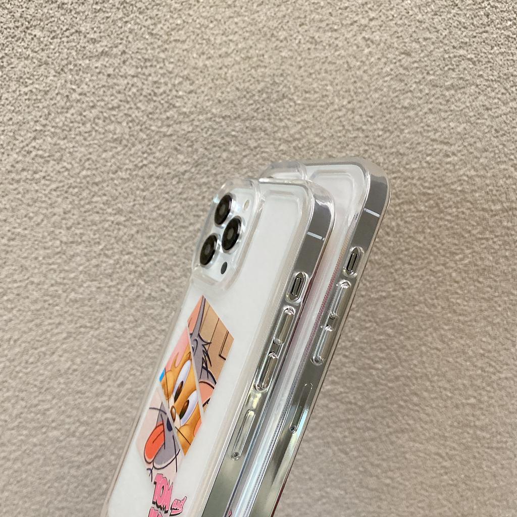 Ốp Điện Thoại Mềm Hình Tom Và Jerry Cho iphone 13promax 12 11 7plus X XR 8 7