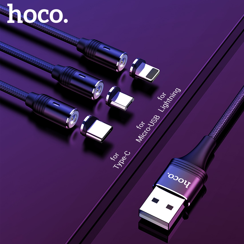 Dây Cáp Sạc Nhanh Hoco. U76 Usb Type C Có Nam Châm Cho Iphone Samsung