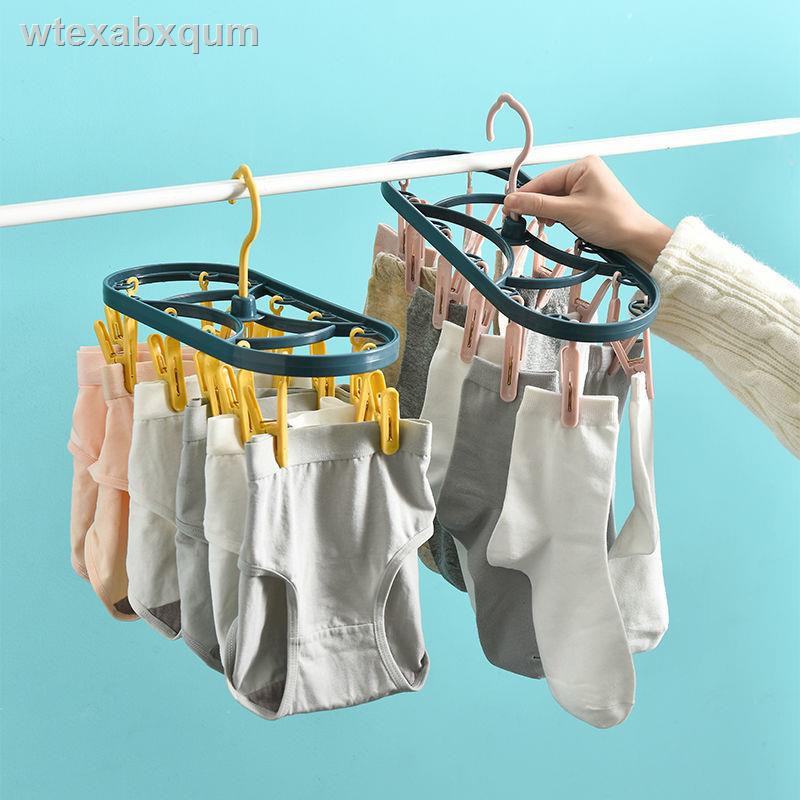 hộp vải đựng đồtu dung❂✚❄giá treo quần áo gấp thay thế bị hỏng người lớn bằng nhựa chống gió cho lót trẻ em kẹp đa