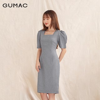 Đầm body nữ cổ U phom ôm DA1048 GUMAC