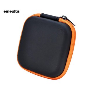 【Ready stock】Square Mini Universal Zipper Earphone Cable Data Cord Storage Bag Case Pouch