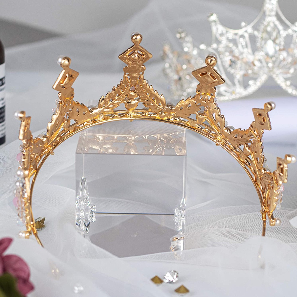 Cài tóc kiểu vương miện long lanh dành cho bé gái