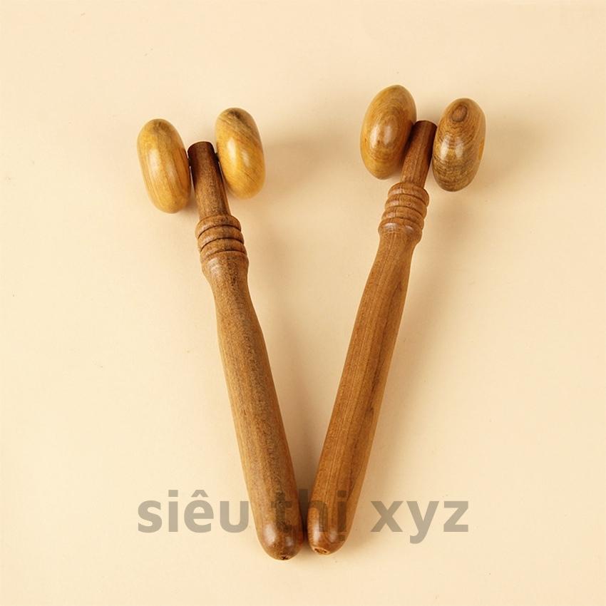 Dụng Cụ Massage Mặt, Mũi Cánh Gà Bằng Gỗ Tự Nhiên Tay Cầm Nhỏ Gọn Giúp Nâng Cơ, Thon Gọn, Giảm Mỡ Hiệu Quả Cao - Y101