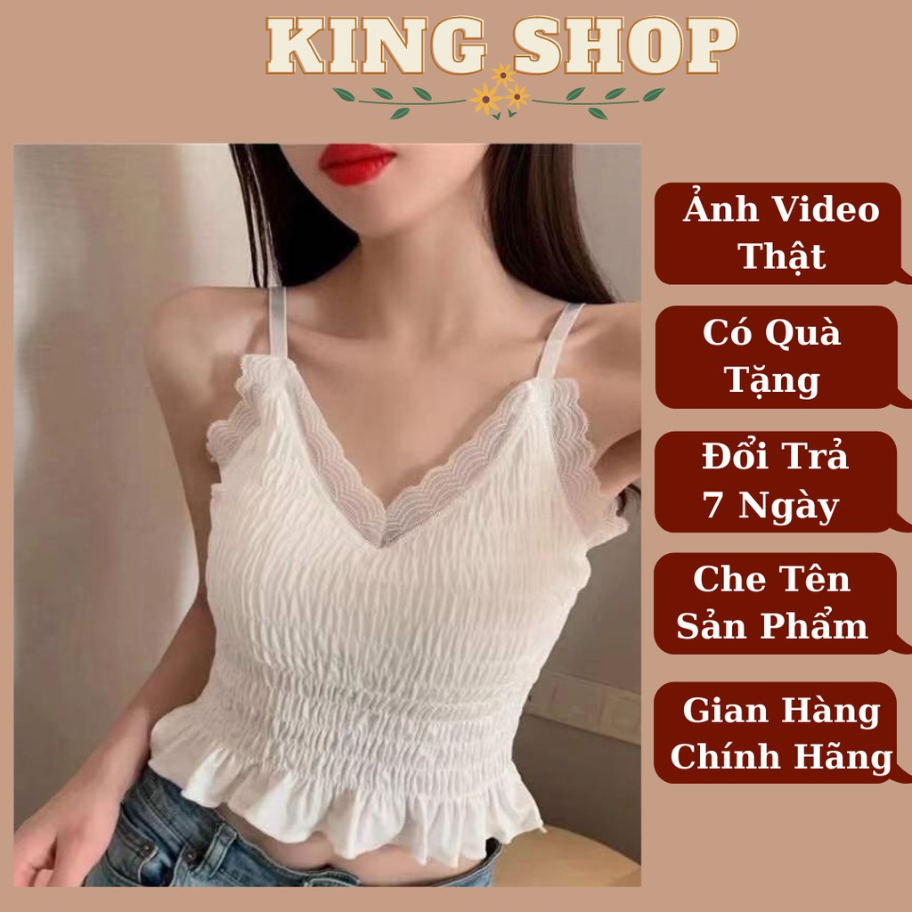 Áo Bra Nữ Nhún Viền Ren -  Áo Ngực Đệm Mỏng Dáng Dài B884